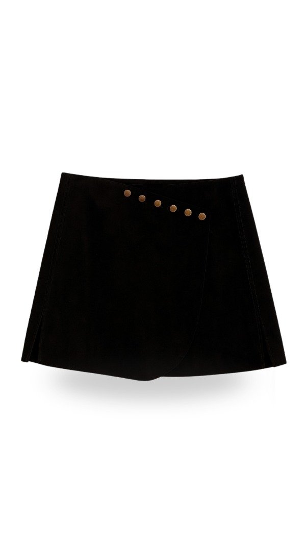 Producto - Pollera Cuero Gamuza Colonia