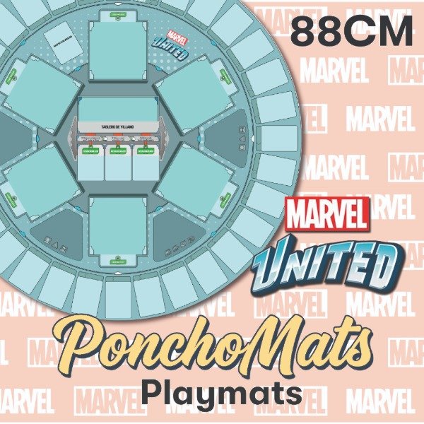 Producto - Marvel United Playmat redondo 88Cm - Juego de cartas