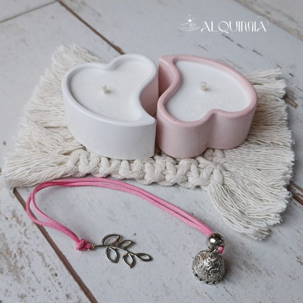 Producto - Set Velas Corazones Dúo