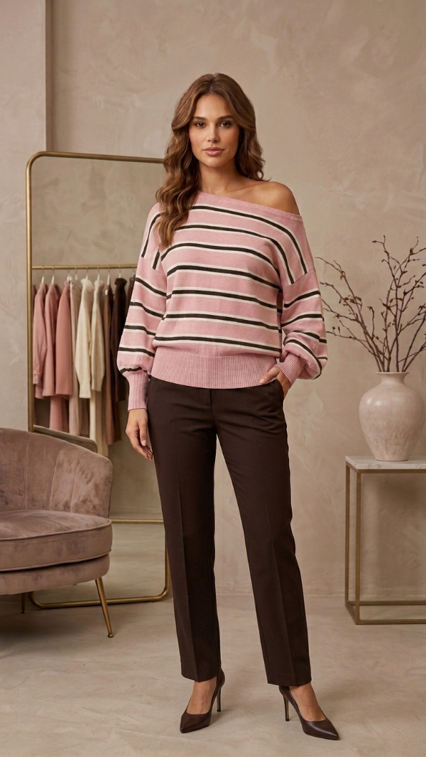 Producto - Sweater Manhattan Off-Shoulder Rayado - 8