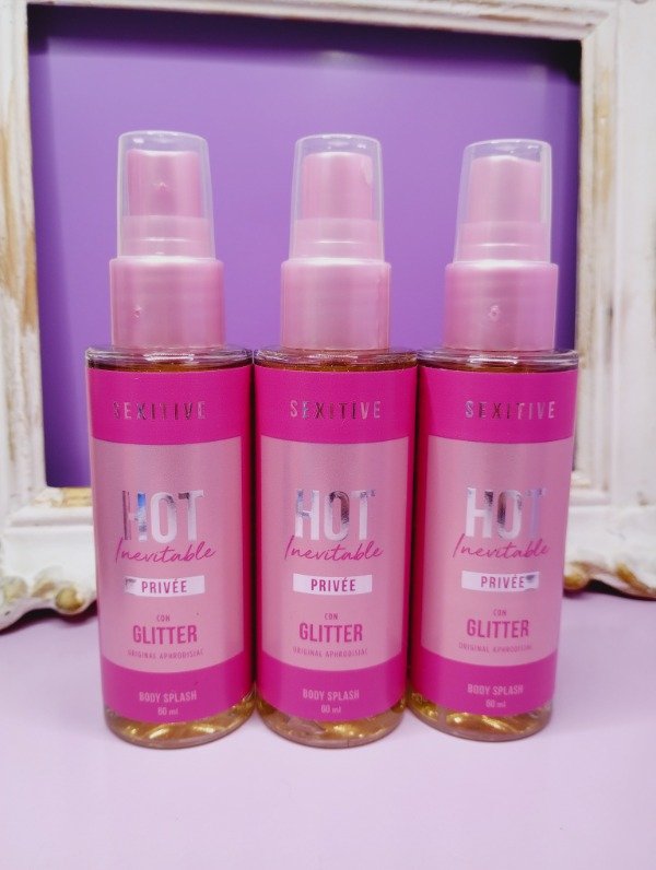 Producto - Body Splash Hot Inevitable Privée con glitter