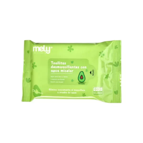 Producto - Toallitas Desmaquillantes con Agua Micelar Mely - 1