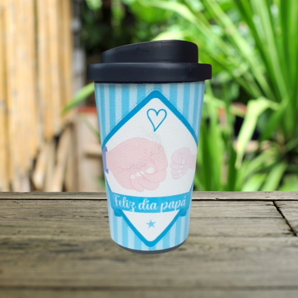 Producto - Vaso plástico Americano con tapa Día del Padre 2