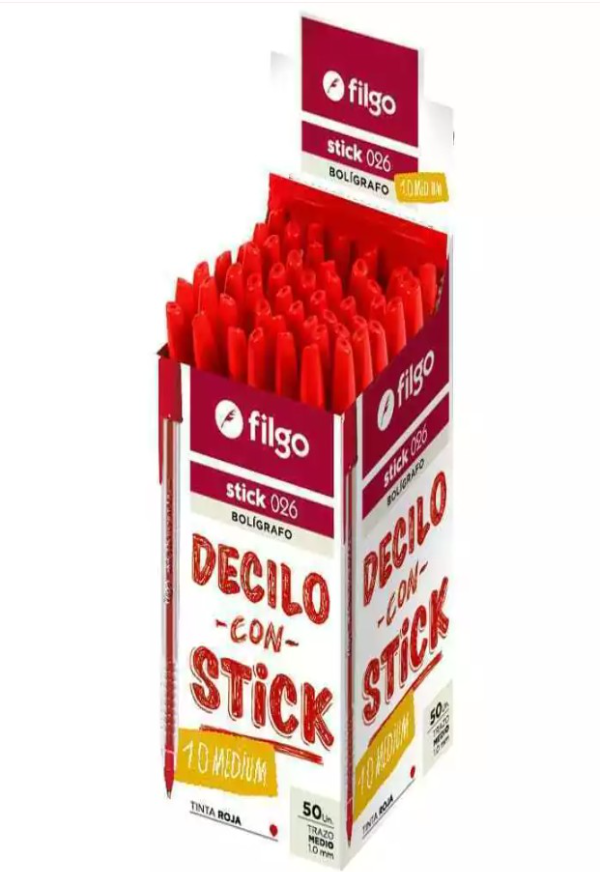 Producto - Lapicera FILGO stick ROJA