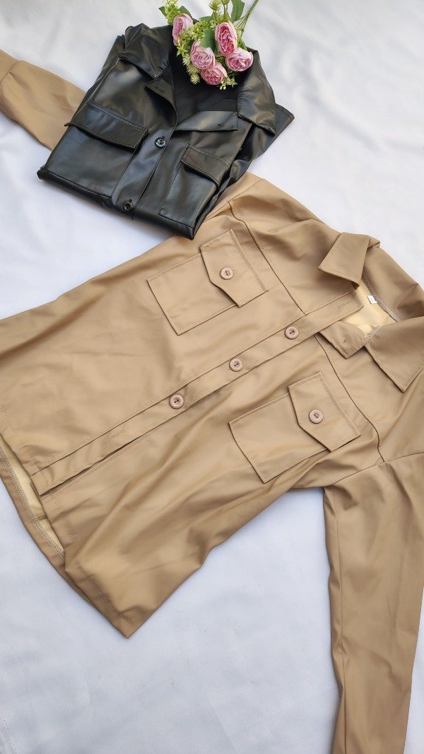 Producto - Camisaco nude ecocuero