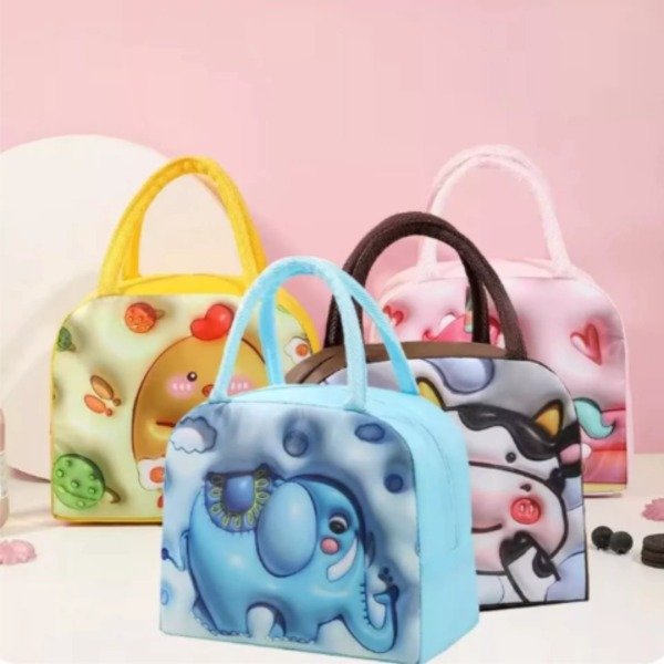 Producto - Lunchera de tela térmica "HAPPY ANIMALS"