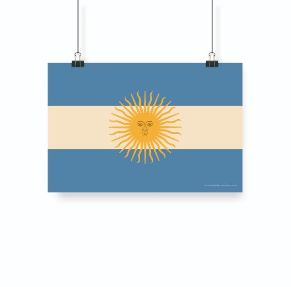 Producto - Lámina BANDERA ARGENTINA 20x30cm