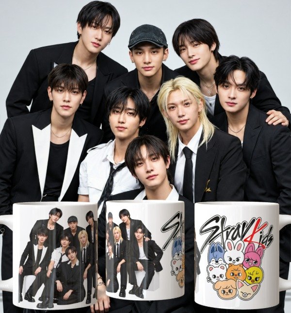 Producto - plantillas para taza del STRAY KIDS - 5