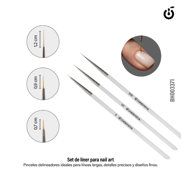 Producto - SET LINER 3 UNIDADES CHERIMOYA - 1