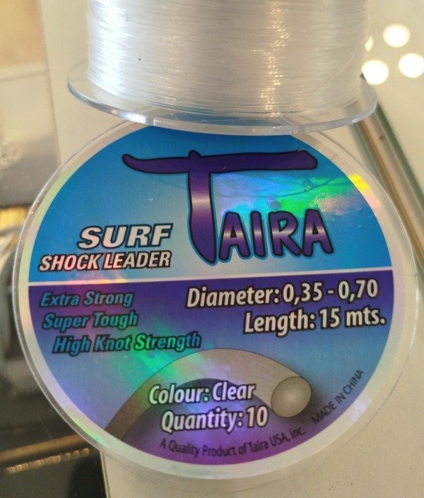 Producto - CHICOTE TAIRA 0,35-0.70MM TRANSPARENTE 15 METROS