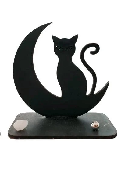 Producto - Porta Sahumerio Gato black mdf