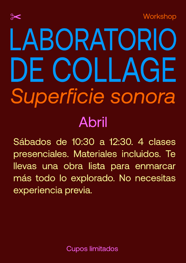 Producto - Mañana - Laboratorio de collage - Superficie sonora (workshop)