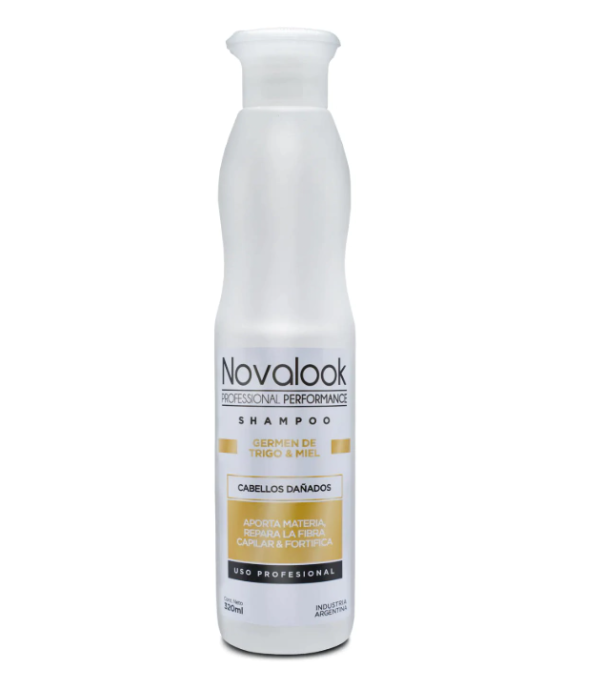 Producto - Shampoo Trigo y Miel x320ml. (cabellos dañados) Novalook.