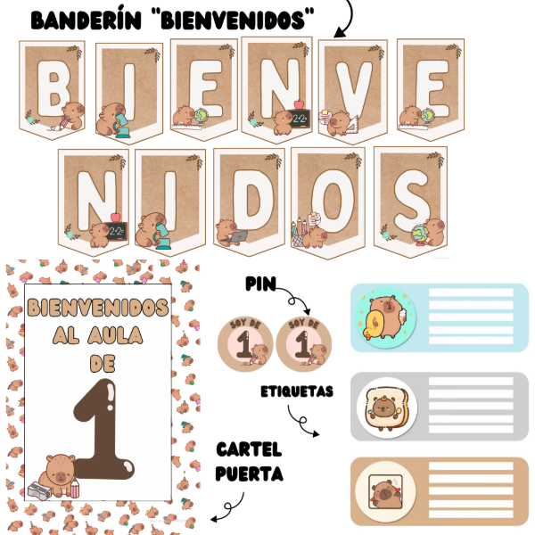 Producto - Combo Capibara. Primer Ciclo