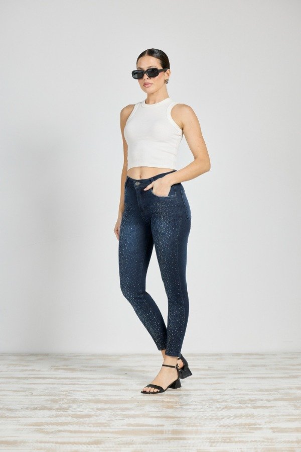 Producto - 341 BLUE BLACK CON STRASS ELASTIZADO