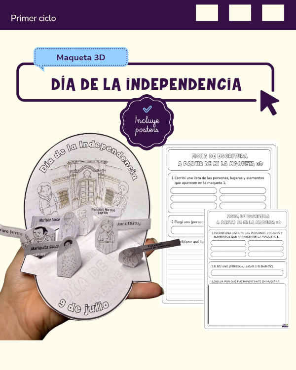 Producto - MAQUETA 3D: 9 DE JULIO