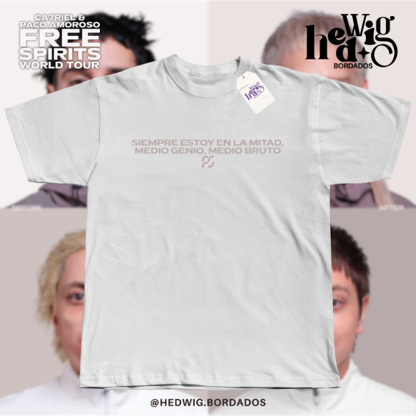 Producto - Remera Medio Genio Medio Bruto CA7RIEL Y PACO - DTF