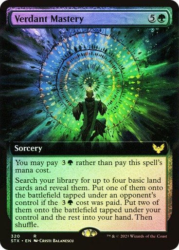 Producto - Verdant Mastery (Extended Art Foil)