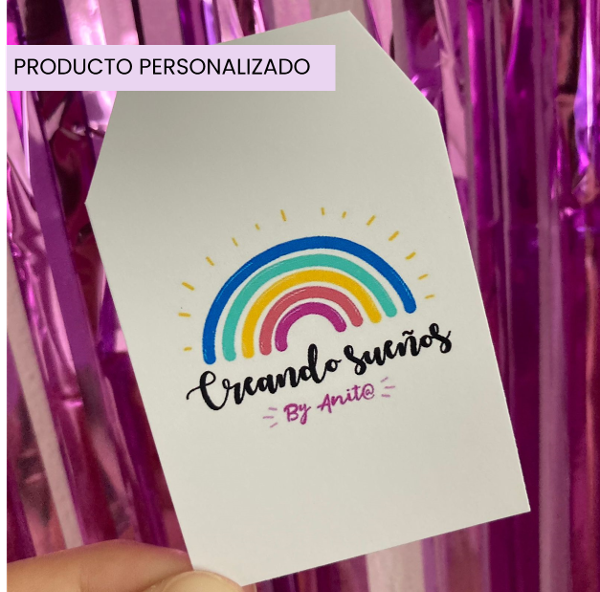 Producto - Tags en papel MATTE PERSONALIZADOS