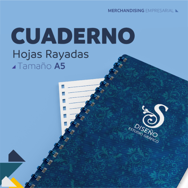 Producto - Cuaderno A5 Tapa dura Hojas Rayadas
