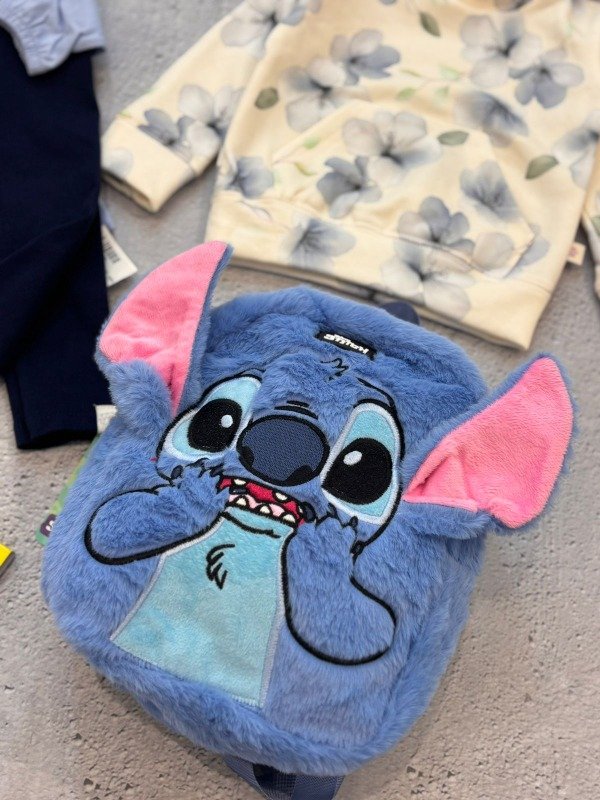 Producto - Mochila stich peluche azul