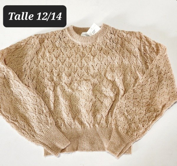 Sweater lana HyM talle 12/14 beighe — imagen 2