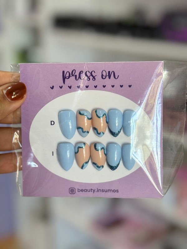 Producto - Press on celeste