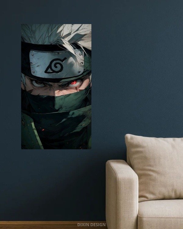 Producto - Cuadro Mural Kakashi Hatake - Naruto