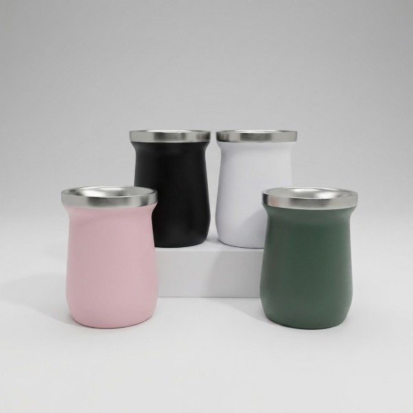 Producto - MATE TÉRMICO DE ACERO INOXIDABLE DOBLE PARED AL VACÍO CON VIROLA DE PRECISIÓN