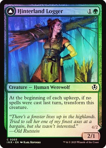 Producto - Hinterland Logger Foil  Shadows over Innistrad