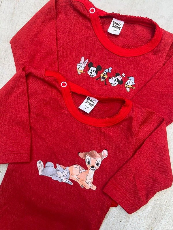 Producto - Body bambi/mickey rojo 12/24M  pack x3 - 0