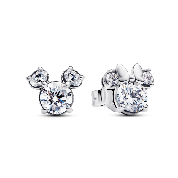 Producto - Aros Minnie y Mickey Disney Plata 925