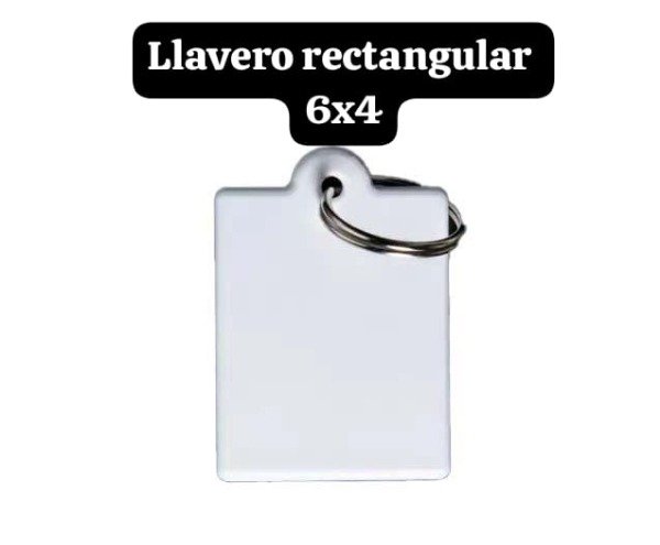 Producto - LLAVERO RECTANGULAR 6X4 MATE