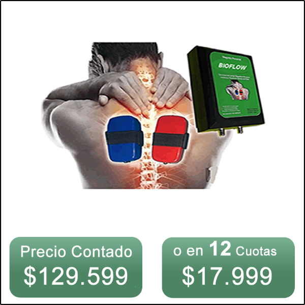 Producto - MAGNETO PERSONAL 150 GAUSS Marca BIOFLOW con dos solenoides planos