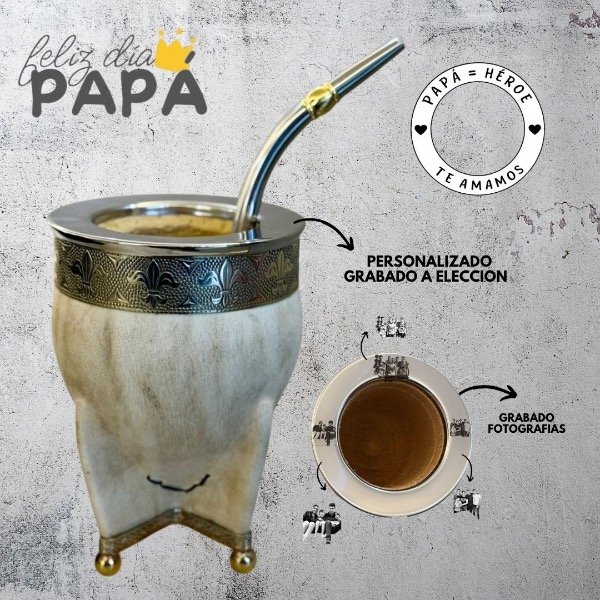 Producto - MATE IMPERIAL CUERO CRUDO PERSONALIZADO