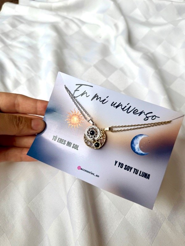 Producto - Collares TE AMO luna y sol