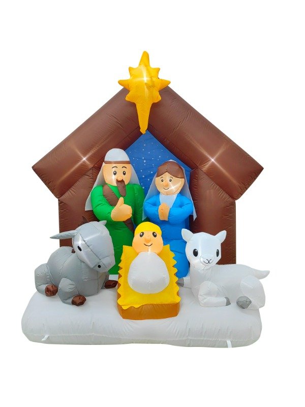 Producto - INFLABLE  PESEBRE  1,6 mts. ALTURA - 14 Leds