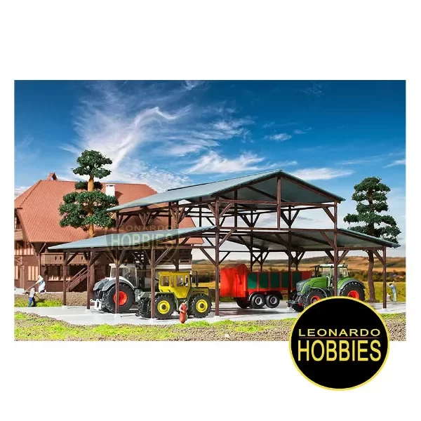 Producto - Cobertizo de Madera Grande p/Armar Escala 1/87 HO Kibri 39095 - 1