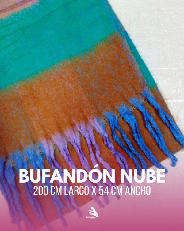 Producto - BUFANDA NUBE CUADROS