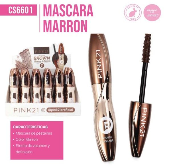 Producto - MÁSCARA DE PESTAÑAS MARRON - PINK 21