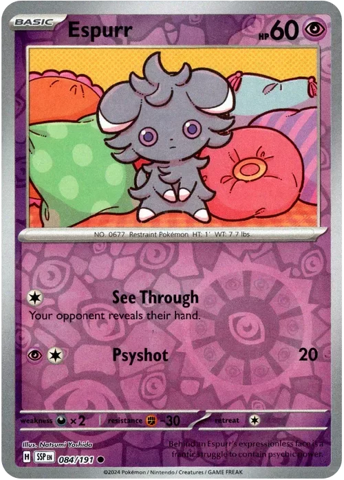 Producto - Espurr - 084/191 - Surging Sparks - Reverse Holo
