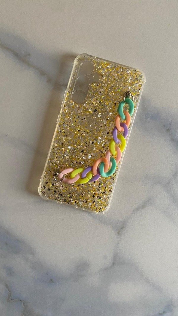 Producto - Funda glitter con cadena A54