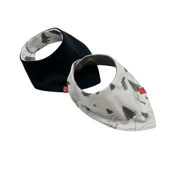 Producto - Set Babero y Porta Chupete Bosque