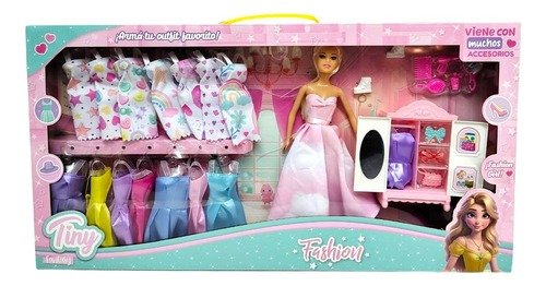Producto - MUÑECA EN CAJA BARBIE VESTIDOS TINY 53476