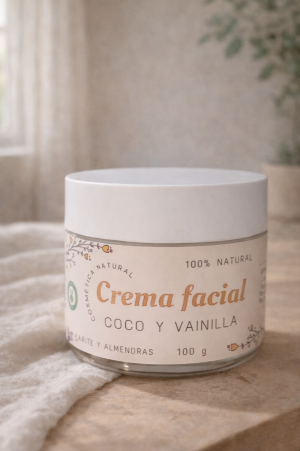 Producto - Crema facial Coco y Vainilla 50gr