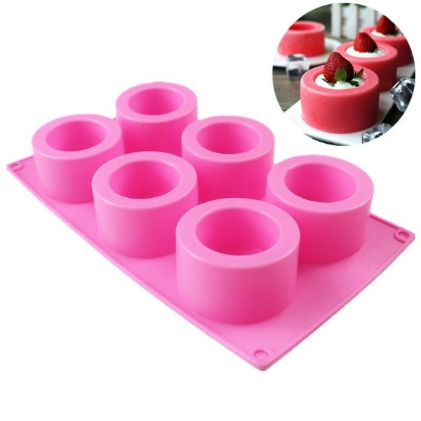 Producto - Molde de silicona macetas redondas 6 cavidades