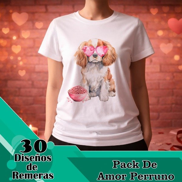 Producto - Diseños Digitales / Plantillas Para Remeras De Amor Perruno