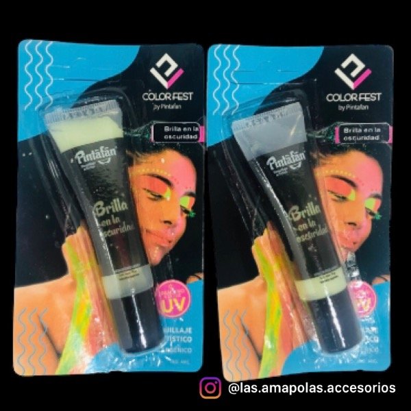 Producto - Maquillaje artístico Pintafan colorfest brilla en la oscuridad