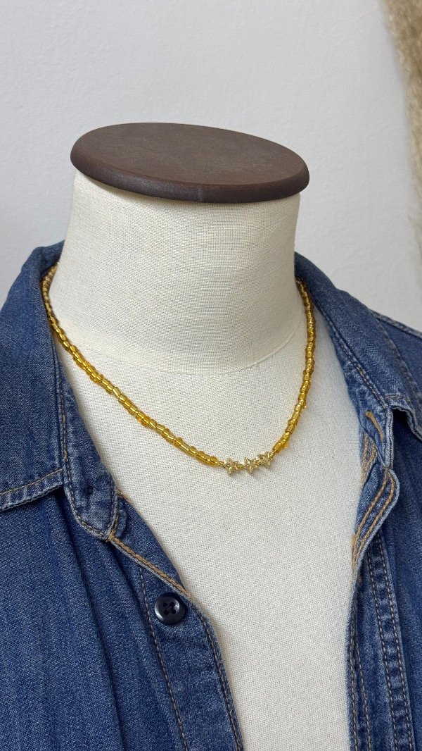 Producto - Collar 3 estrellas doradas