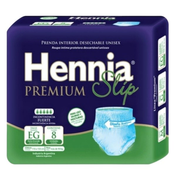 Producto - Ropa Interior Descartable Hennia Premium Slip Talle EG 8u